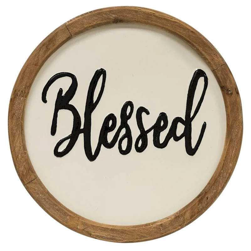 Blessed Round Sign 12