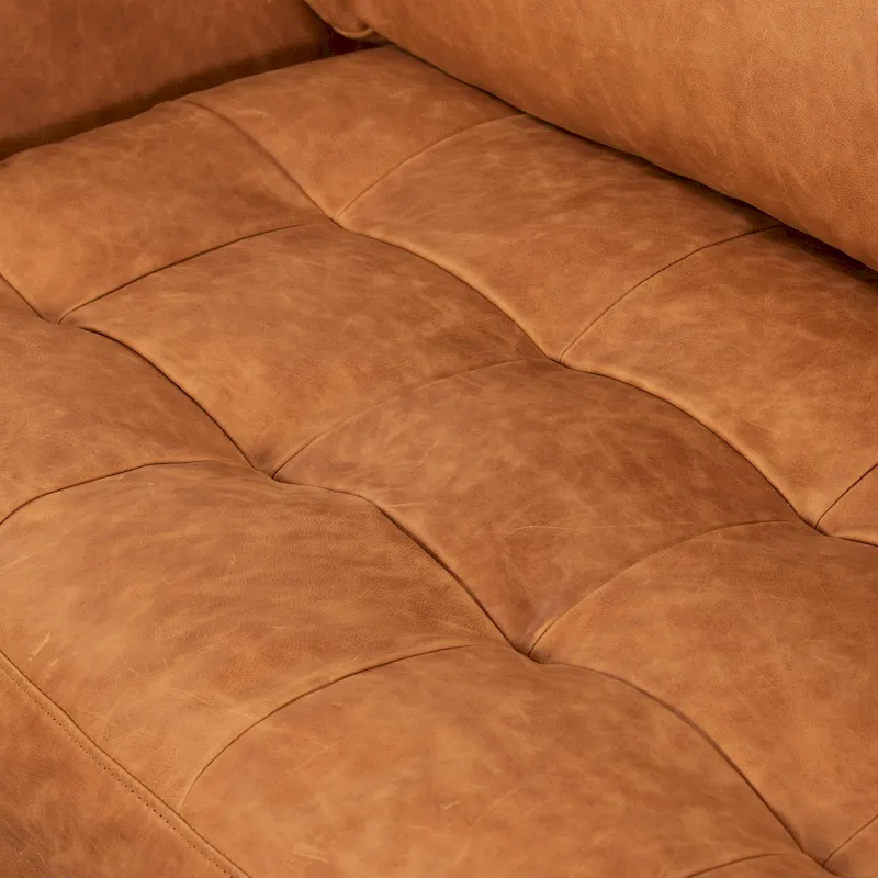 Poly & Bark Calle 114 Right-Facing Sectional - Full Grain Genuine Italian Leather