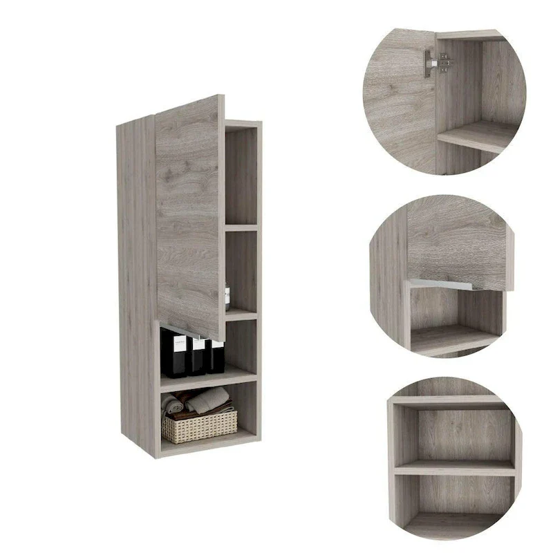 Medicine Cabinet ,Bathroom, Smokey Oak Finish,High quality and durable