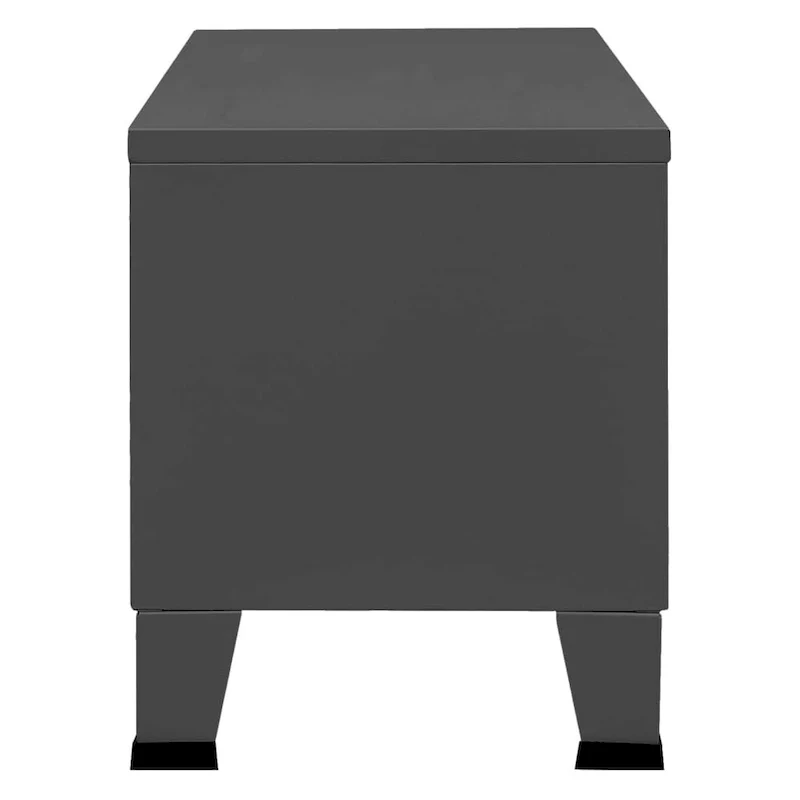 vidaXL TV Stand TV Console Sideboard TV Unit Home Media Unit Cupboard Metal - 41.3 x 13.8 x 16.5