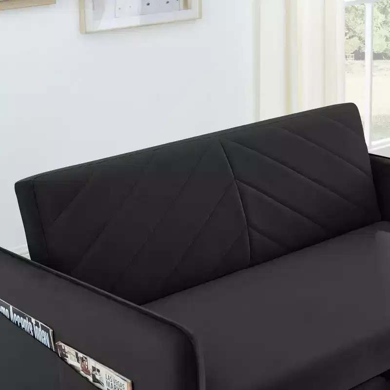 MAYEERTY Sleeper Sofa Bed with USB, 3-in-1 Adjustable Pull-Out Bed & Side Pocket (Velvet)