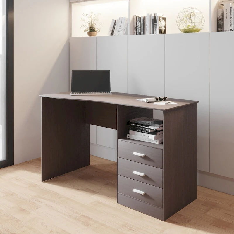 Modern Designs Classic 3-drawer Computer Desk