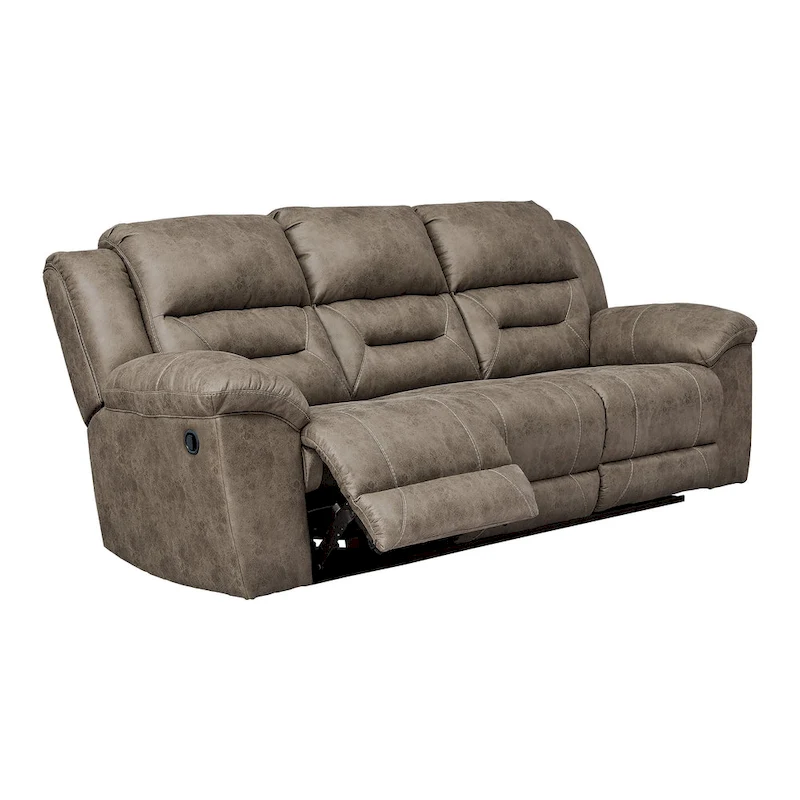 Stoneland Contemporary Reclining Sofa Fossil