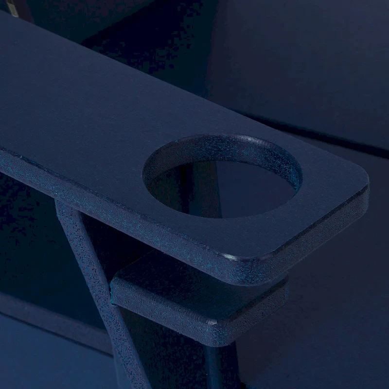 Polytrends Coastin Modern Poly Adirondack Chair (Set of 4), Black