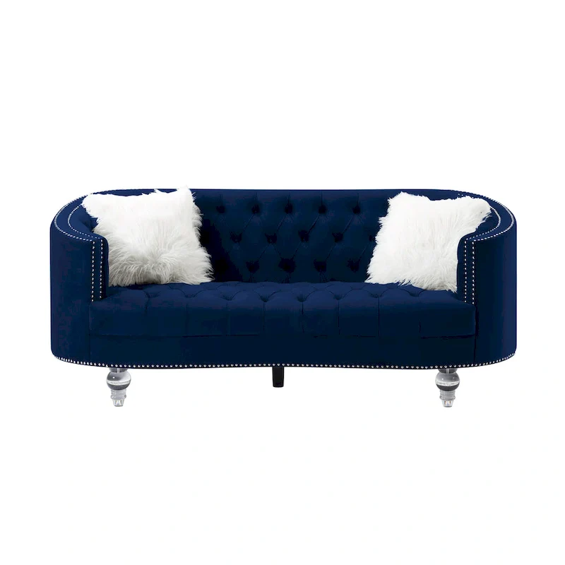 Living Room Velvet Sofa