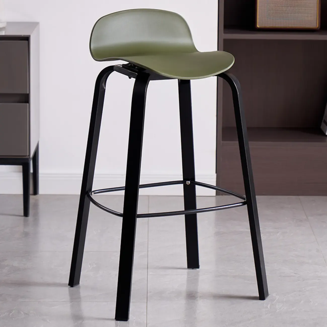 Bar Height Modern Plastic Armless Bar Stools