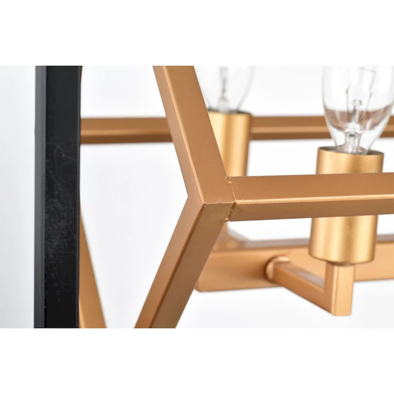 Tilla 39 Inch Matte Black Modern Kitchen Island with 8 Candle Light