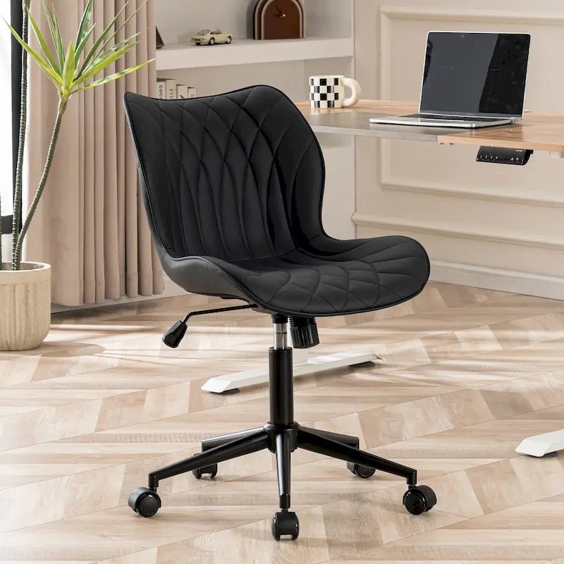 Swivel Armless Desk Chair Office Chairs Makeup Vanity Chair