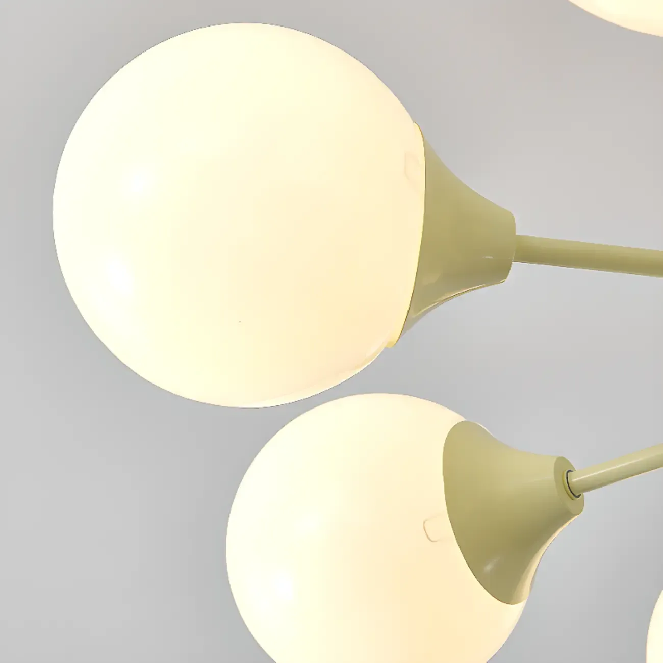 8-Light Modern Glass Globe Chandelier with Adjustable Design