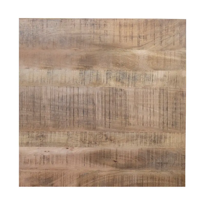 48 Square Dining Table, Solid Mango Wood with Sturdy Metal Spider Leg