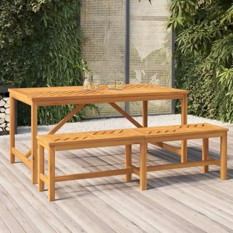 vidaXL Patio Bench Solid Wood Acacia