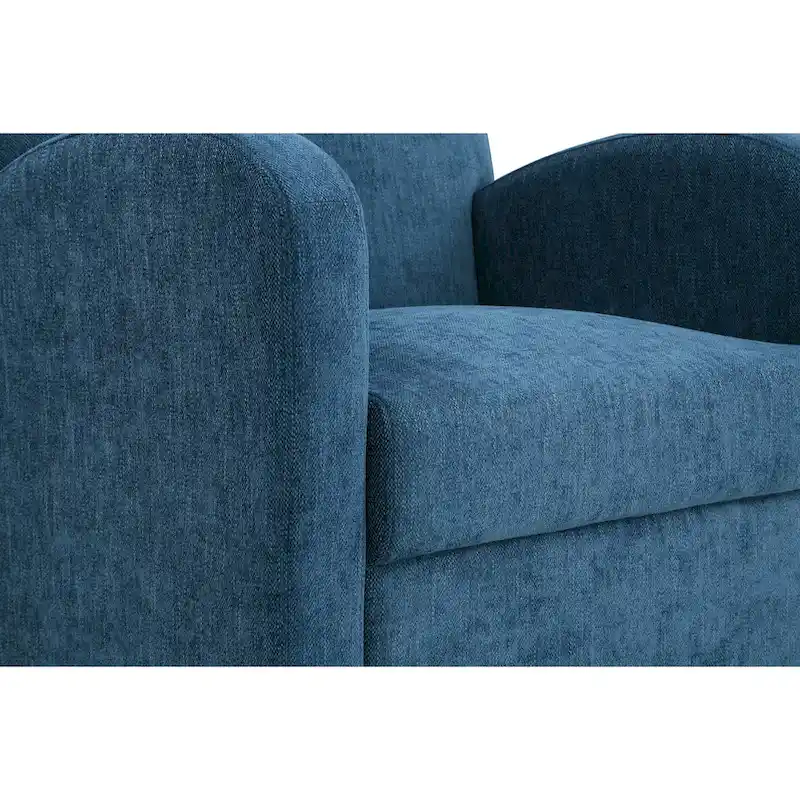 Aiden Chair & Ottoman with Espresso Legs