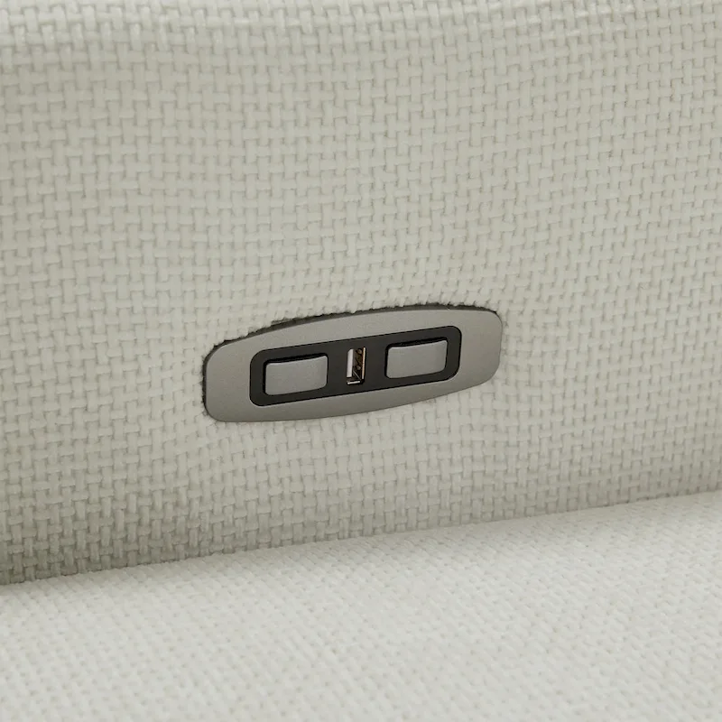 Olmas 33.5 W Power Swivel Glider Recliner with USB Charger Set Of 2