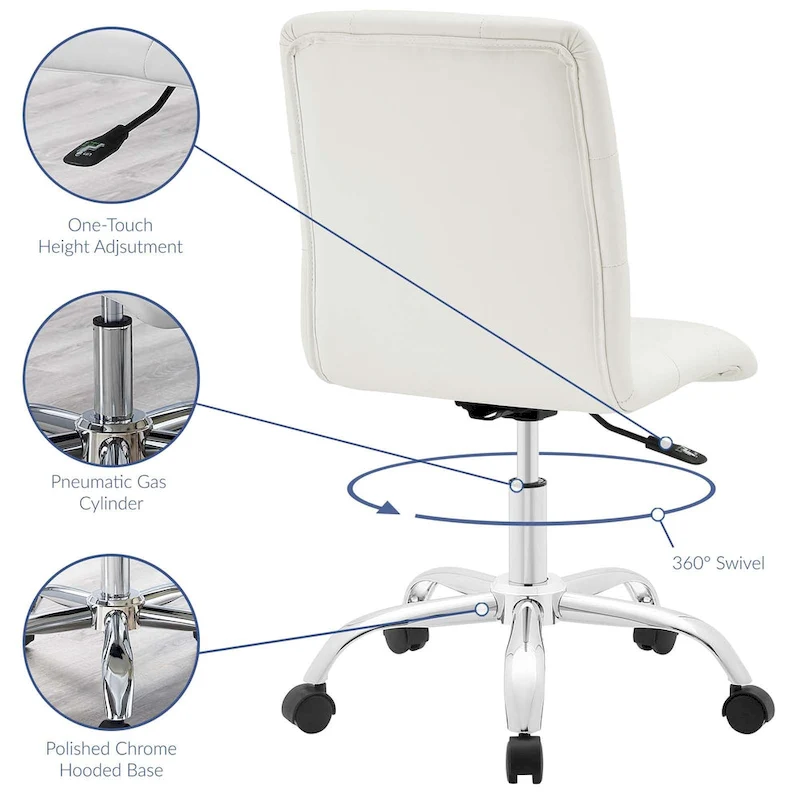Prim Armless Mid Back Office Chair