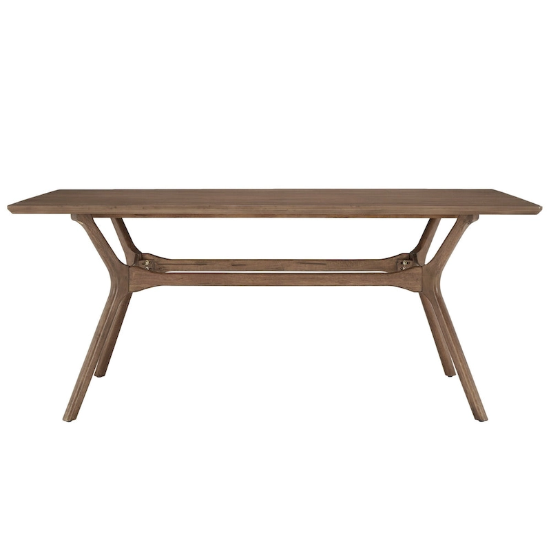 Nadine Mid-Century Dark Walnut Finish Rectangular Dining Table by iNSPIRE Q Modern