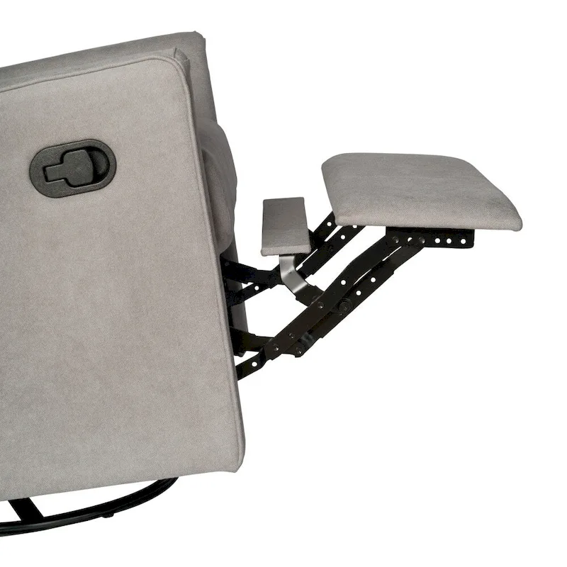 Classic Upholstered Manual Recline Rocking Swivel Glider Chair