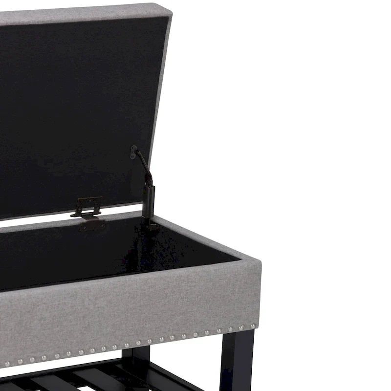 WYNDENHALL Riley 43 inch Wide Rectangle Ottoman Bench - 43 W x 17 D x 19 H