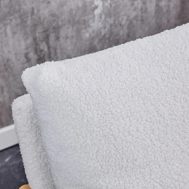 White 28.74 Upholstered Arm Chair with Metal Frame