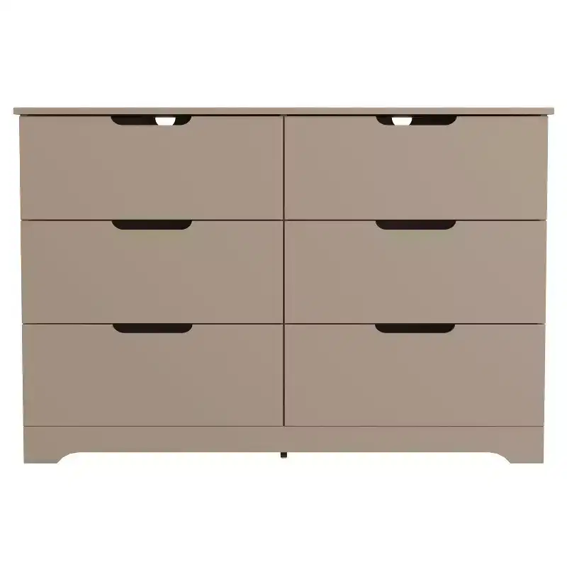 Galano 6 Drawer Dresser with Manufactured Wood Construction 47 W  15.6 D  31.7 H