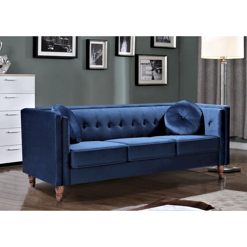 Roberta Velvet Chesterfield Sofa