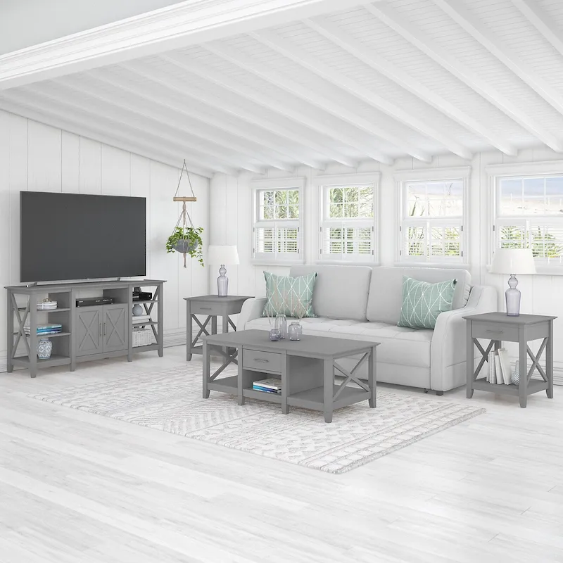 4-piece TV Stand and Table Set