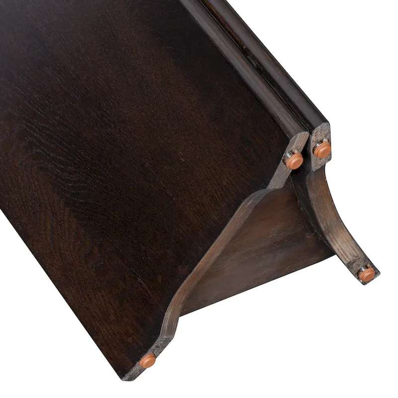 Oval Faux Marble Top Console Table Entryway Table, Narrow Sofa Table Hallway Accent Table with Triangular Base