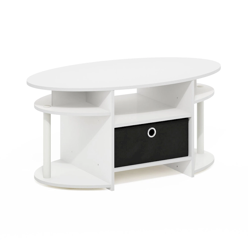 FURINNO JAYA Simple Design Oval Coffee Table