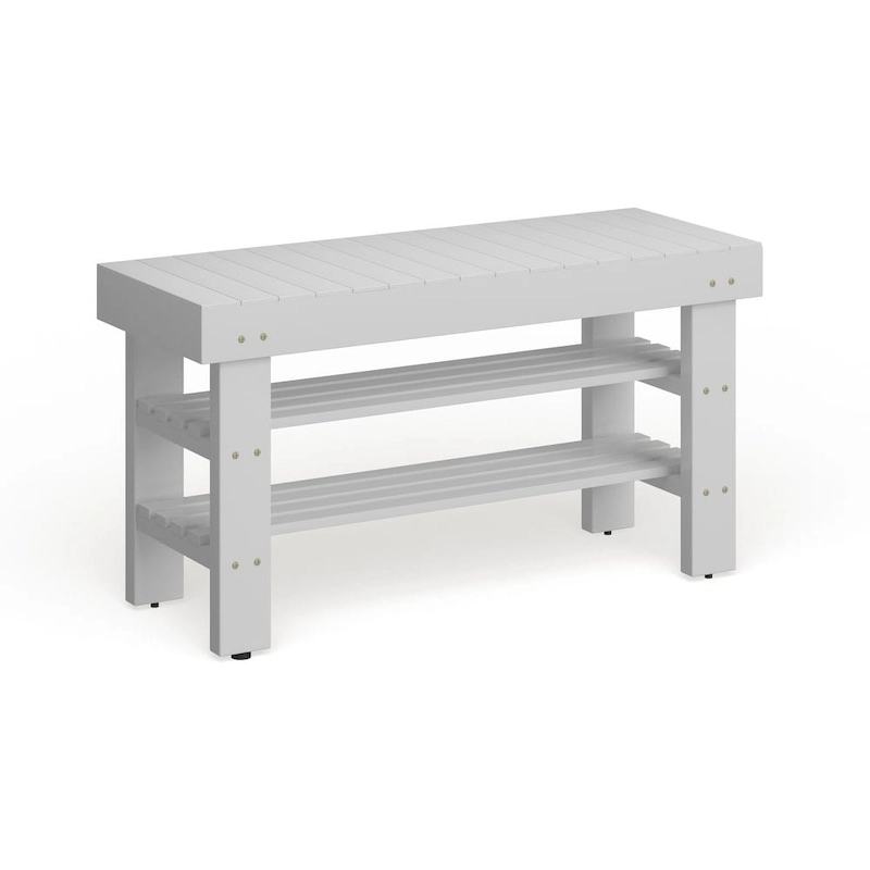 The Gray Barn Waggoner Solid Wood Shoe Bench