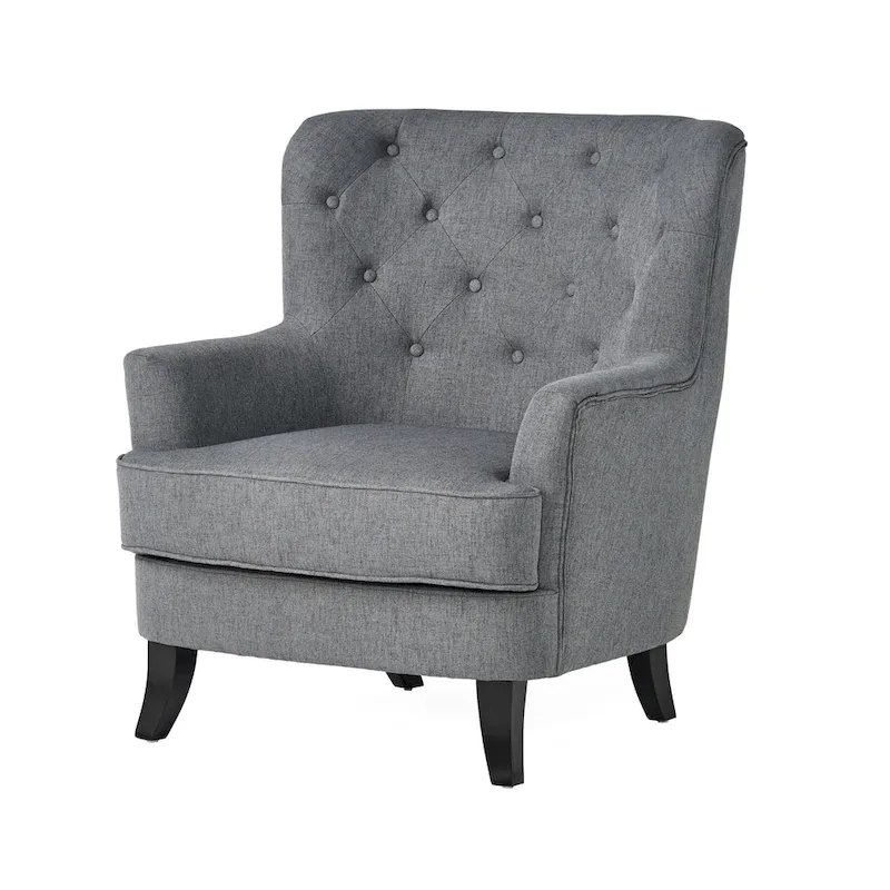 Anikki Tufted Fabric Club Chair by Christopher Knight Home