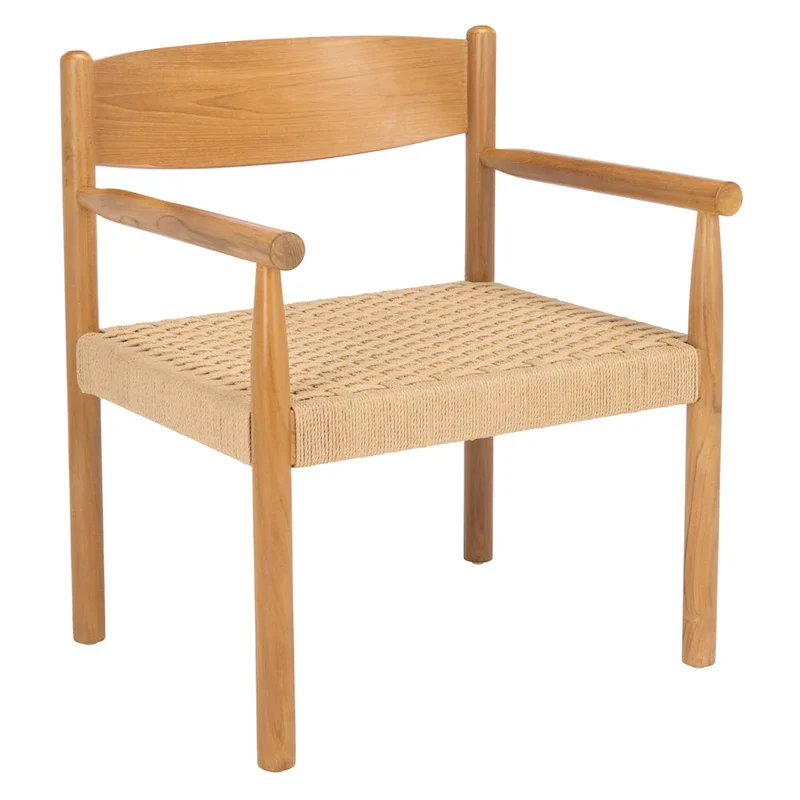 SAFAVIEH Couture Matisha Danish Rope Accent Chair - 24.75 W x 24.75 L x 30 H - 25Wx25Dx30H