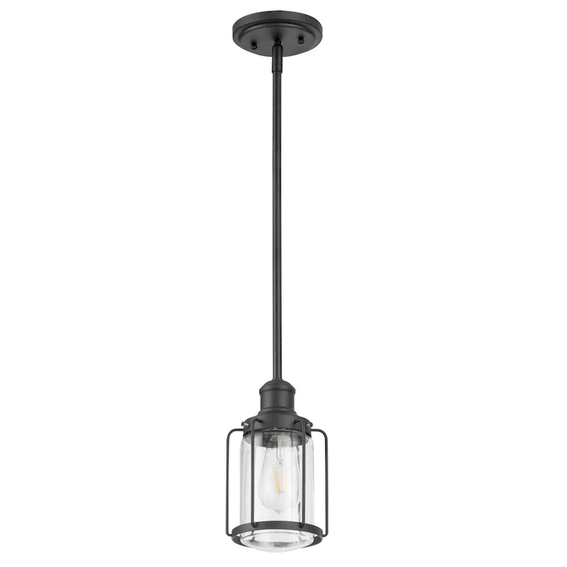 Prominence Home Lincoln Woods, Pendant Light, One Light, Pendant - Matte Black
