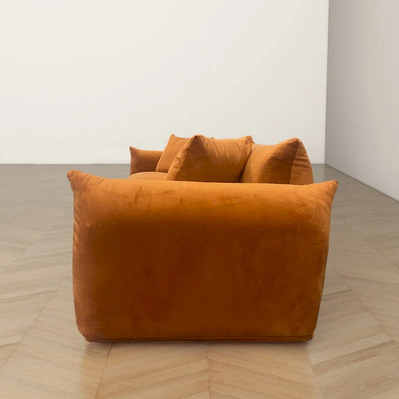 Arten Mid-Century Modern Luxury Boucle/Velvet Couch