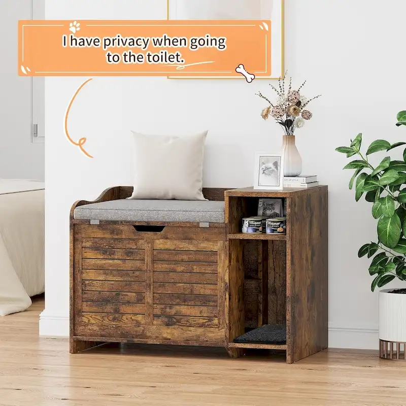 Cat Litter Box with Cushion