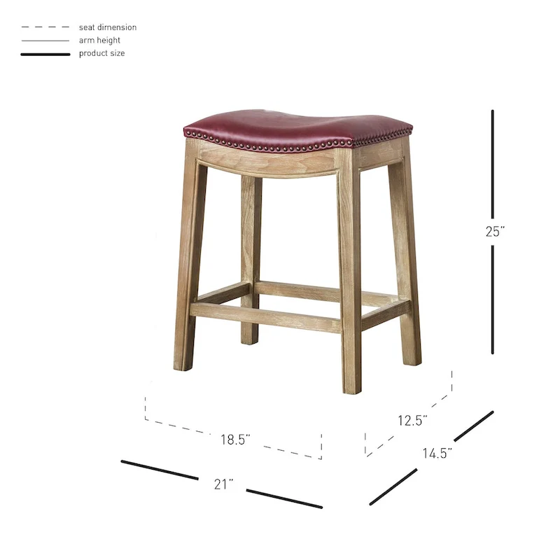 Elmo Bonded Leather Counter Stool