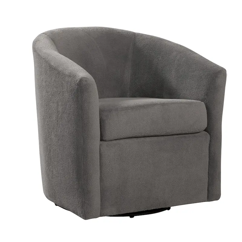 Odessa Barrel Style Swivel Accent chair in Performance Fabric