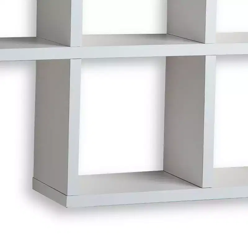 Danya B Cubby Laminated Veneer Shelving Unit White