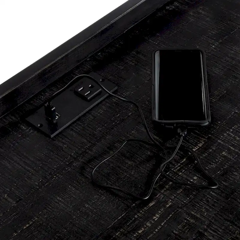 Magnus Industrial 59-inch Metal Computer Desk with USBs by