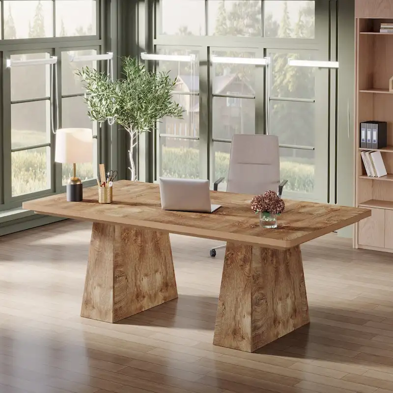 63 Inches Modern Executive Office Desk Large Computer Conference Table