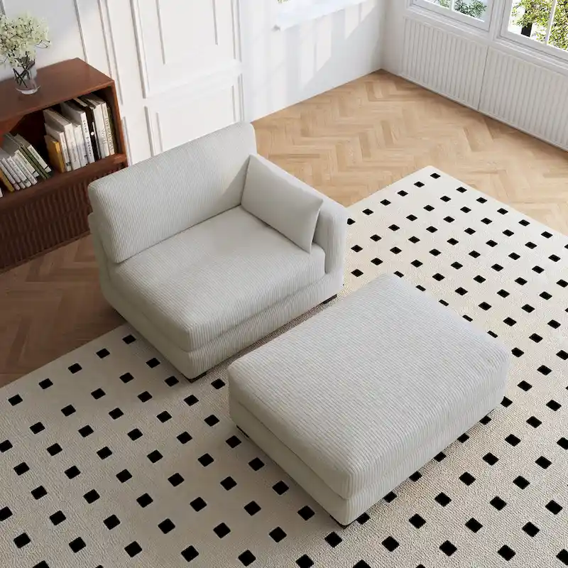 88 Convertible Larger Couch Modular Sectional Sofa Set