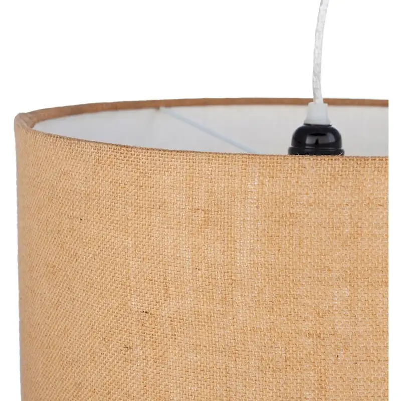 Artistic Weavers Calen Geometric Jute Drum Pendant - 12 H x 16 W x 16 D