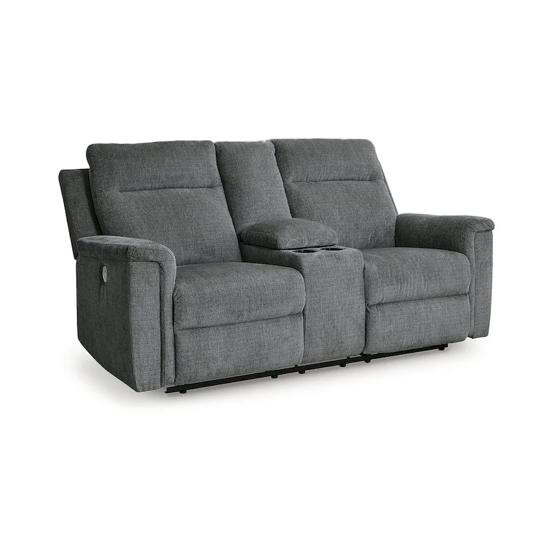 Signature Design by Ashley Barnsana Power Reclining Loveseat with Console