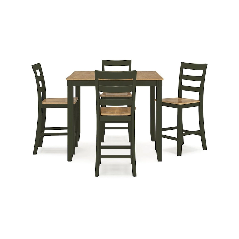 Signature Design by Ashley Gesthaven Counter Height Dining Table and 4 Barstools (Set of 5)