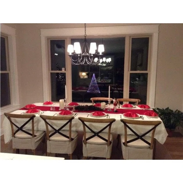 Set of 2 Wood Antique Farmhouse Cross Back Dining Chairs Rattan With X Back Dark Bedroom Restaurants Hotel