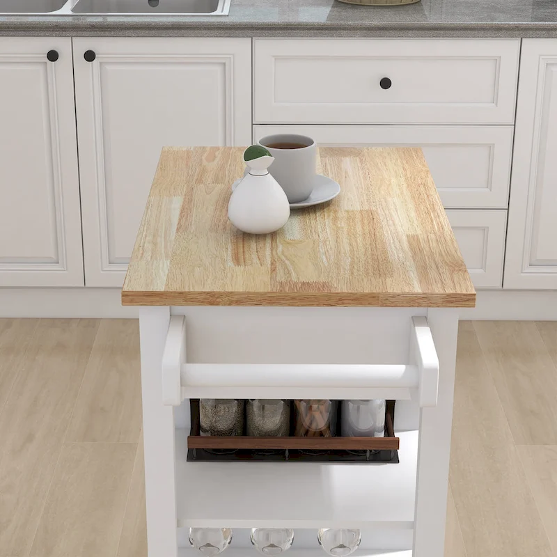 MM Kitchen island rolling trolley cart
