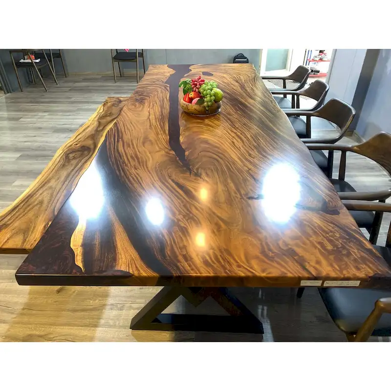 Sundaland 118  Large Slap Live Edge Dining Table
