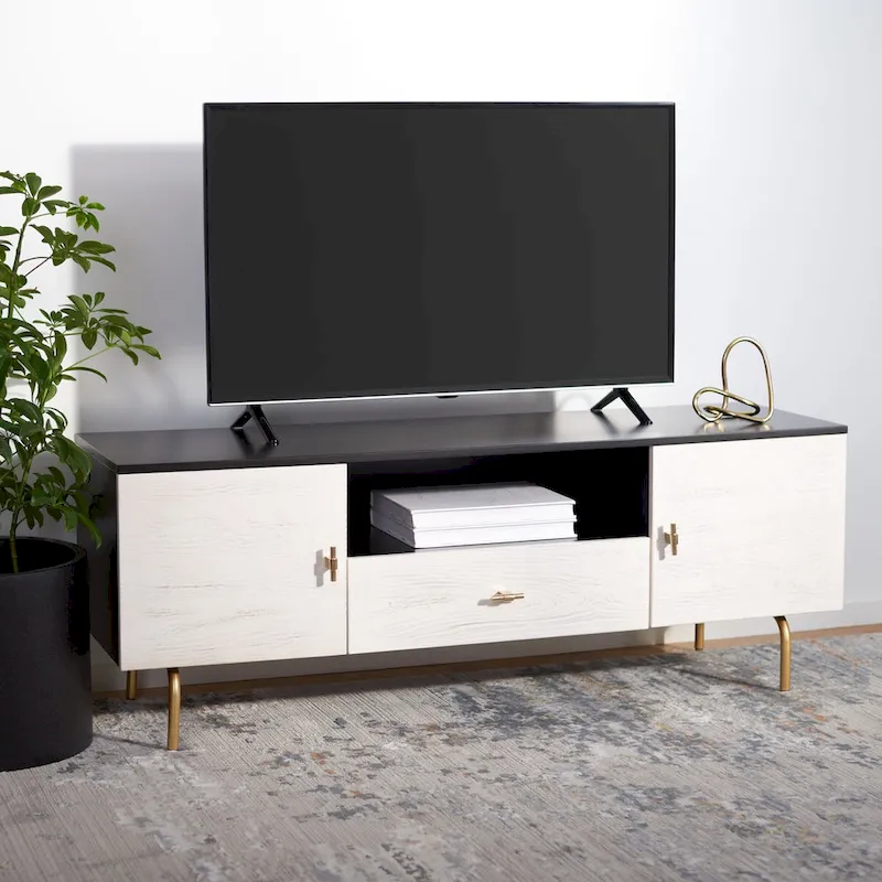 SAFAVIEH Lerke Media TV Stand - 54 W x 15.7 L x 19.7 H - 54Wx16Dx20H