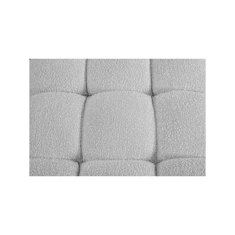Gray Boucle Upholstered Modular Sofa, Seats 1