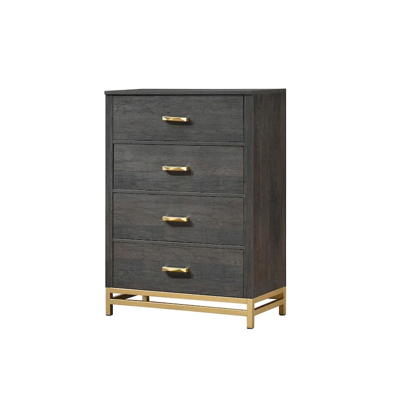 Wedro 3 Piece Dark Brown Rustic Panel Bedroom Set