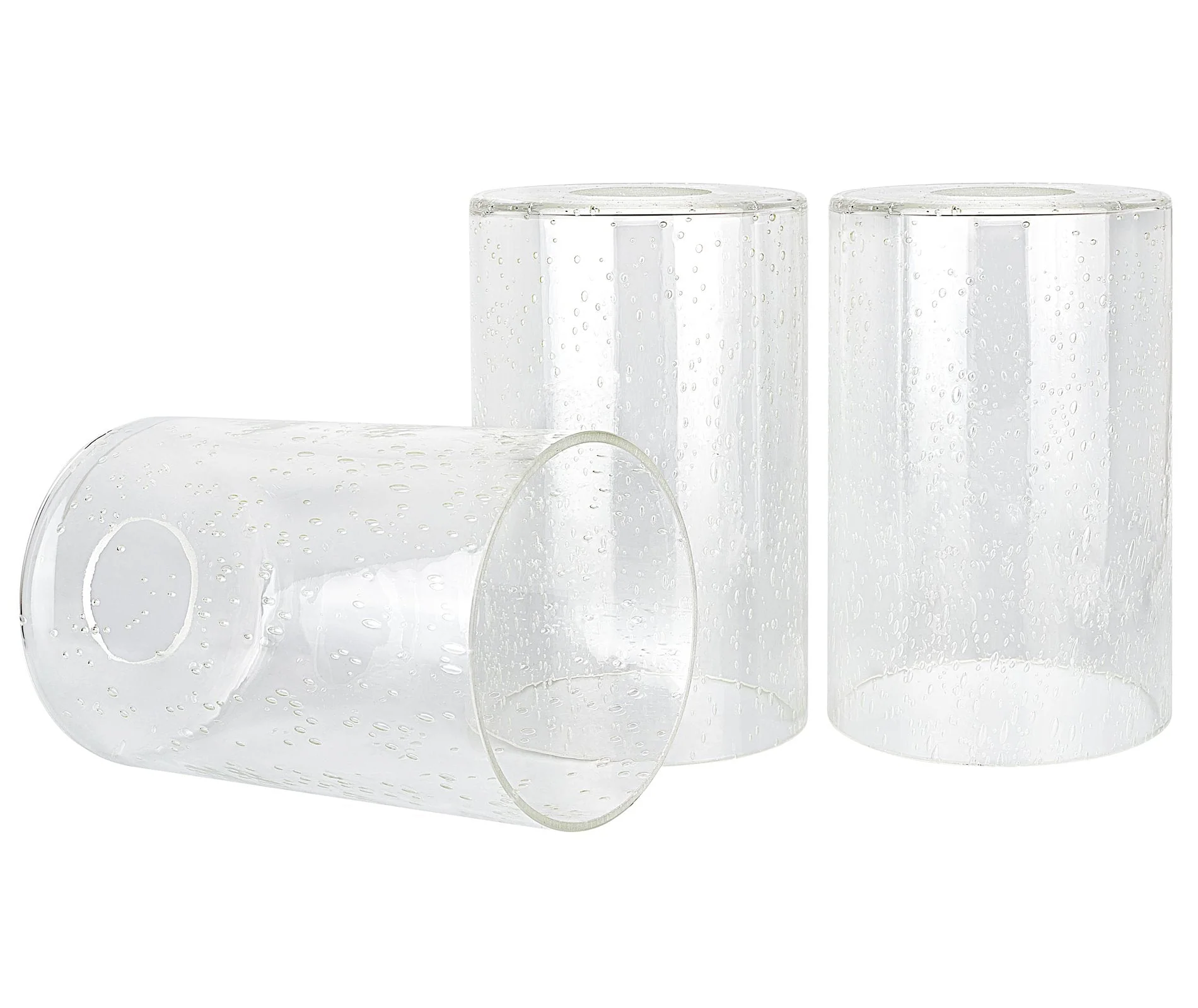 Brentwood 6 Clear Seeded Glass Shade Replacement, 3-Pack