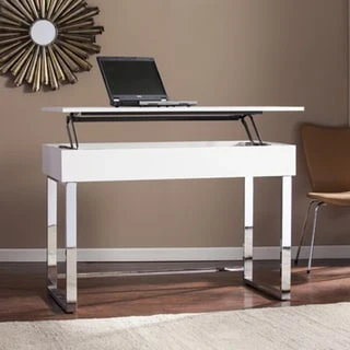 SEI Furniture Ida White Adjustable Height Sit/ Stand Desk